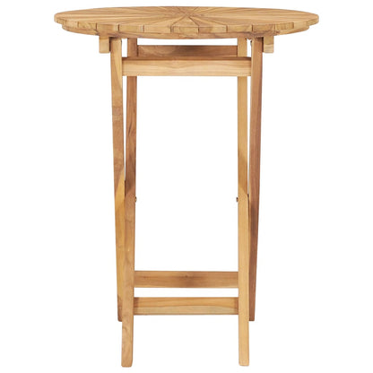 Tavolo da Giardino Pieghevole ÃƒËœ  60 cm Legno Massello di Teak