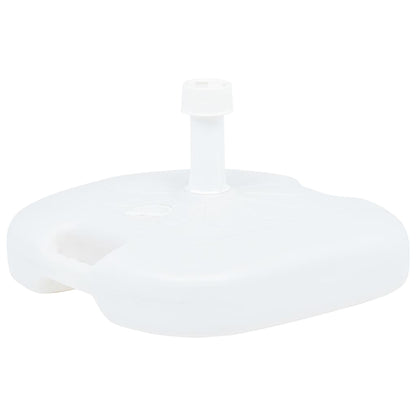 Base Ombrellone Riempibile con Sabbia/Acqua 16L Bianca Plastica