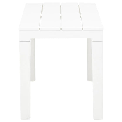Panchine da Giardino 2 pz Bianco in Plastica