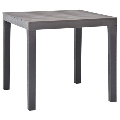 Tavolo da Giardino Mocca 78x78x72 cm in Plastica