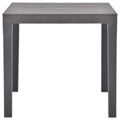 Tavolo da Giardino Mocca 78x78x72 cm in Plastica