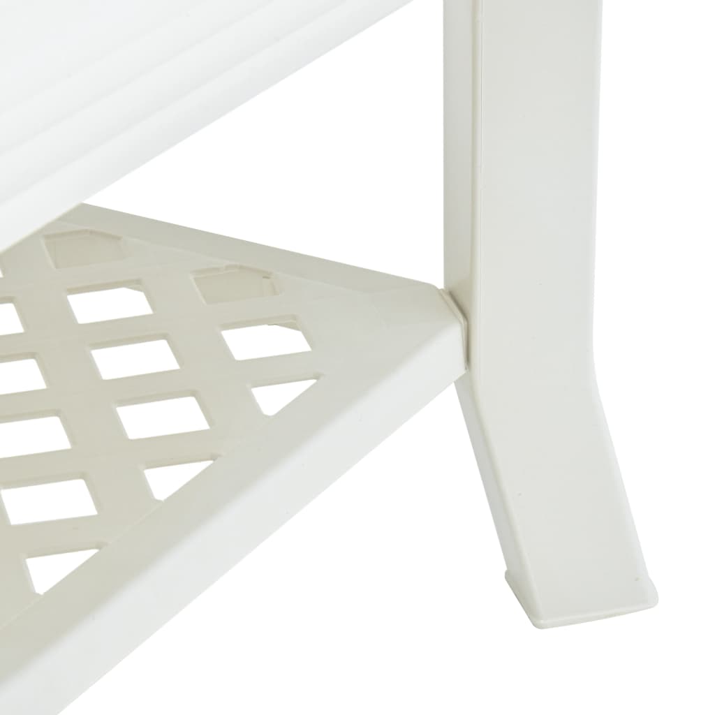 Tavolino da Salotto Bianco 90x60x46 cm in Plastica