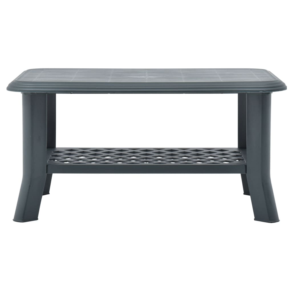 Tavolino da Salotto Verde 90x60x46 cm in Plastica