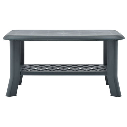 Tavolino da Salotto Verde 90x60x46 cm in Plastica