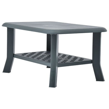 Tavolino da Salotto Verde 90x60x46 cm in Plastica