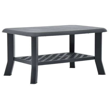 Tavolino da Salotto Antracite 90x60x46 cm in Plastica