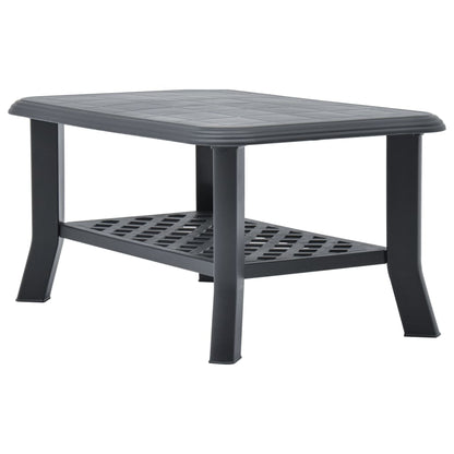 Tavolino da Salotto Antracite 90x60x46 cm in Plastica