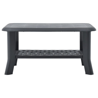 Tavolino da Salotto Antracite 90x60x46 cm in Plastica