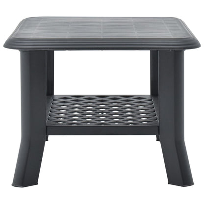 Tavolino da Salotto Antracite 90x60x46 cm in Plastica