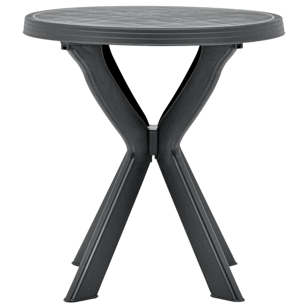 Tavolo da Bistrot Antracite Ã˜70 cm in Plastica
