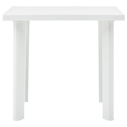 Tavolo da Giardino Bianco 78x75x72 cm in Plastica