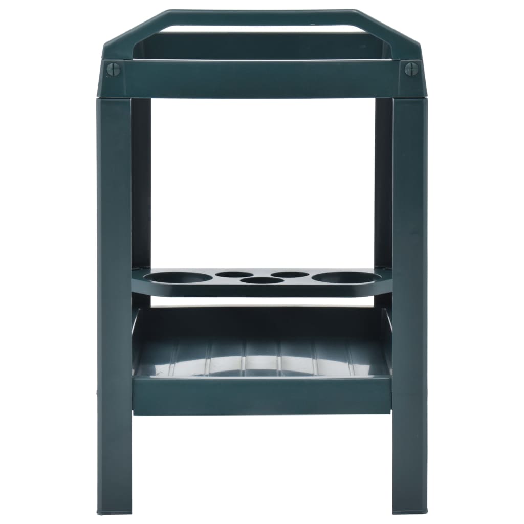 Carrello per Bevande Verde 69x53x72 cm in Plastica