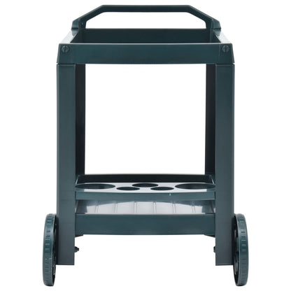 Carrello per Bevande Verde 69x53x72 cm in Plastica