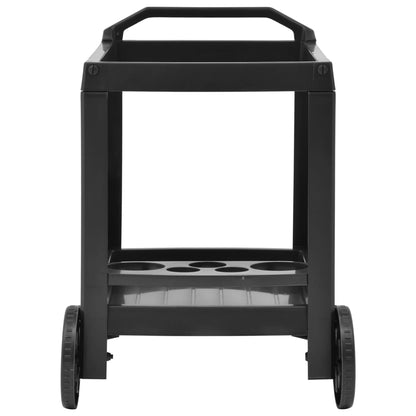 Carrello per Bevande Antracite 69x53x72 cm in Plastica