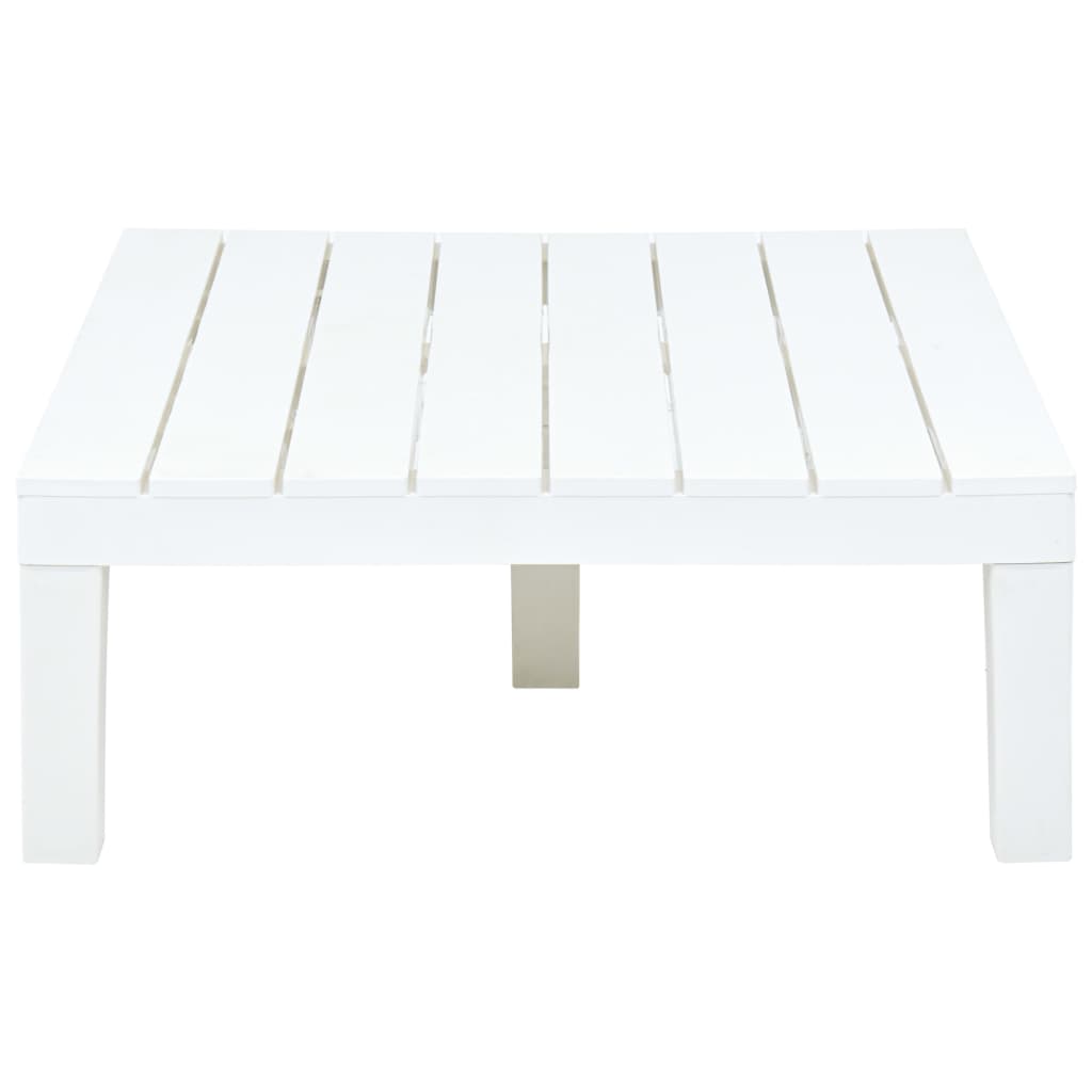 Tavolo da Giardino Bianco 78x78x31 cm in Plastica