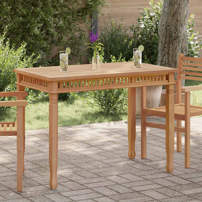 Tavolo da Pranzo per Giardino 120x65x80 cm in Massello di Teak