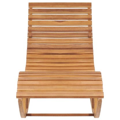 Lettino a Dondolo in Legno Massello di Teak