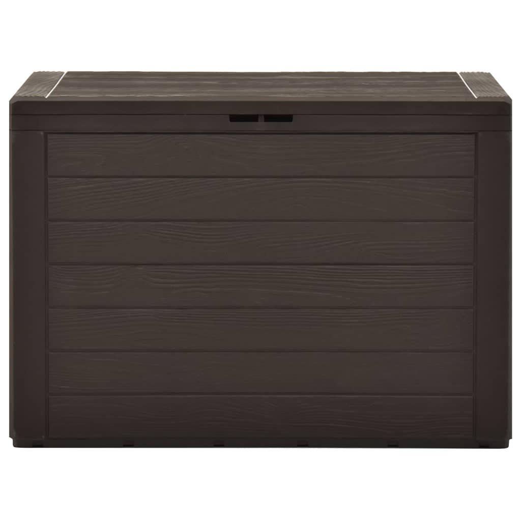 Baule da Giardino Marrone 78x44x55 cm