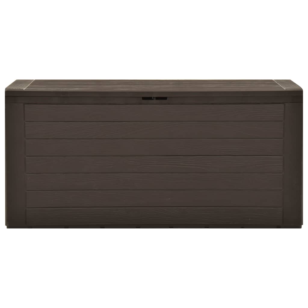 Baule da Giardino Marrone 116x44x55 cm