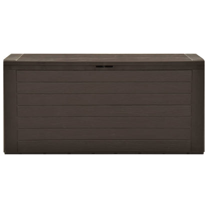 Baule da Giardino Marrone 116x44x55 cm
