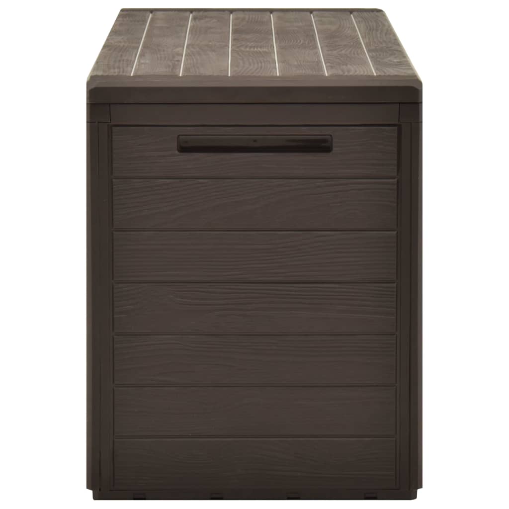 Baule da Giardino Marrone 116x44x55 cm