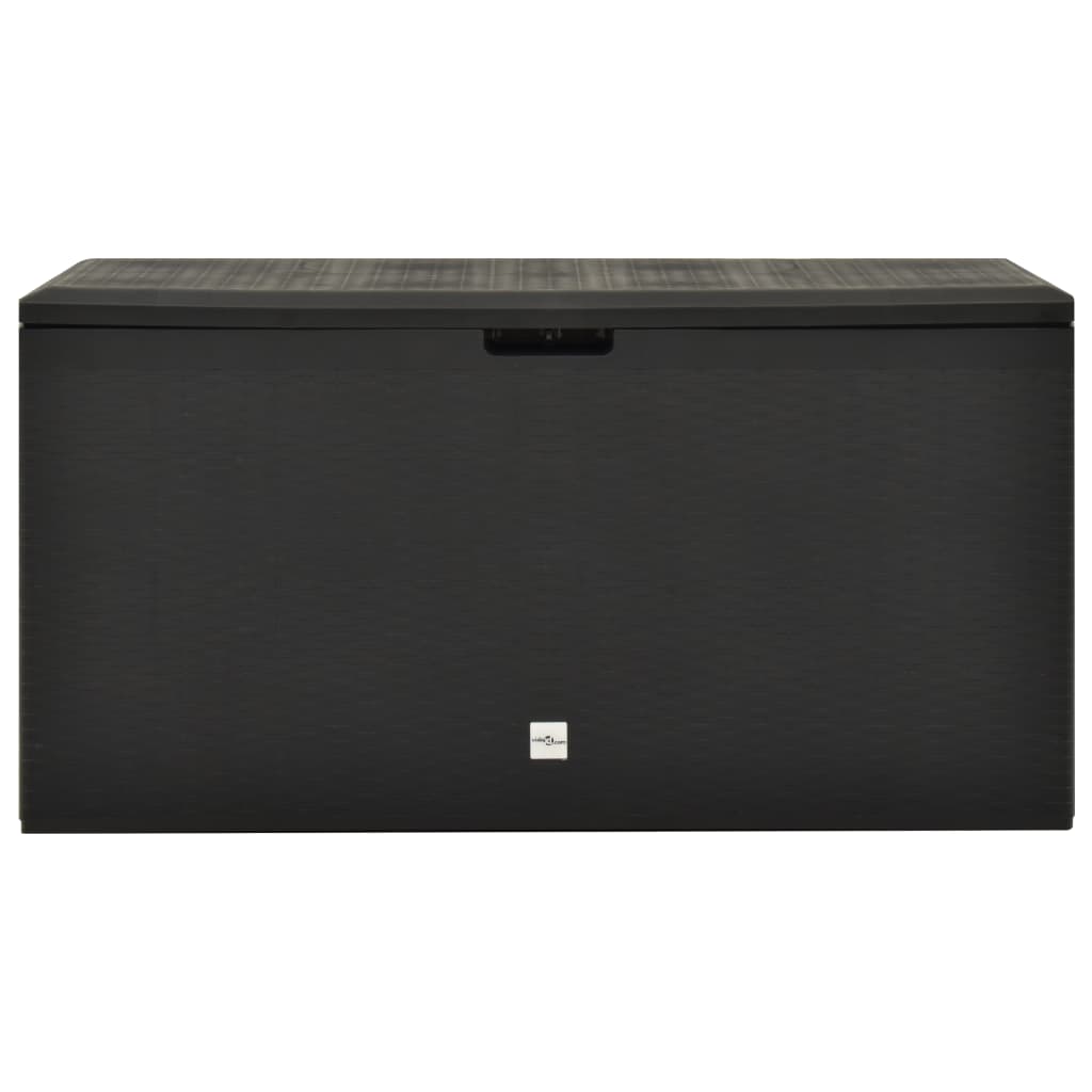 Baule da Giardino Antracite 114x47x60 cm