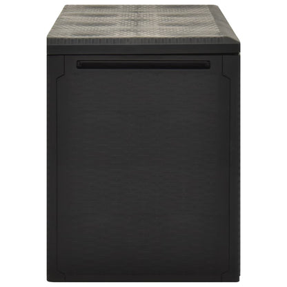 Baule da Giardino Antracite 114x47x60 cm