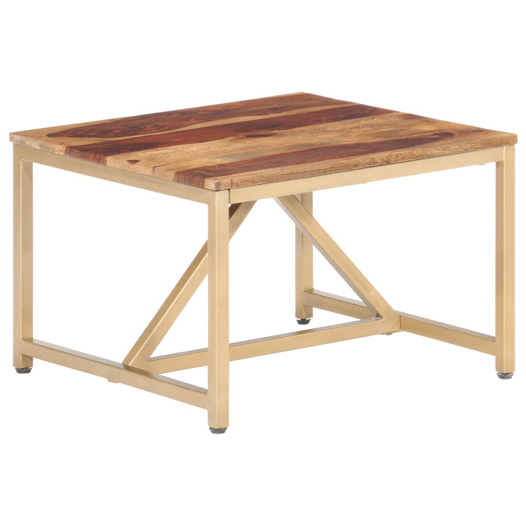 Tavolino Laterale 60x60x40 cm in Legno Massello