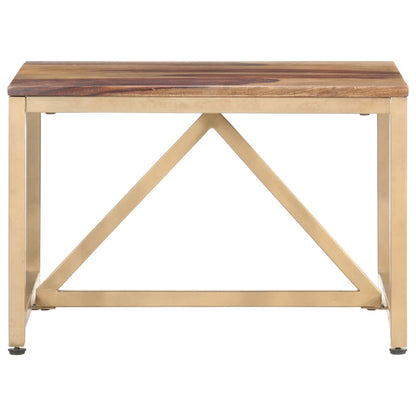 Tavolino Laterale 60x60x40 cm in Legno Massello