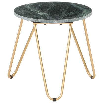 Tavolino da Salotto Verde 40x40x40 cm Pietra Vera Testura Marmo