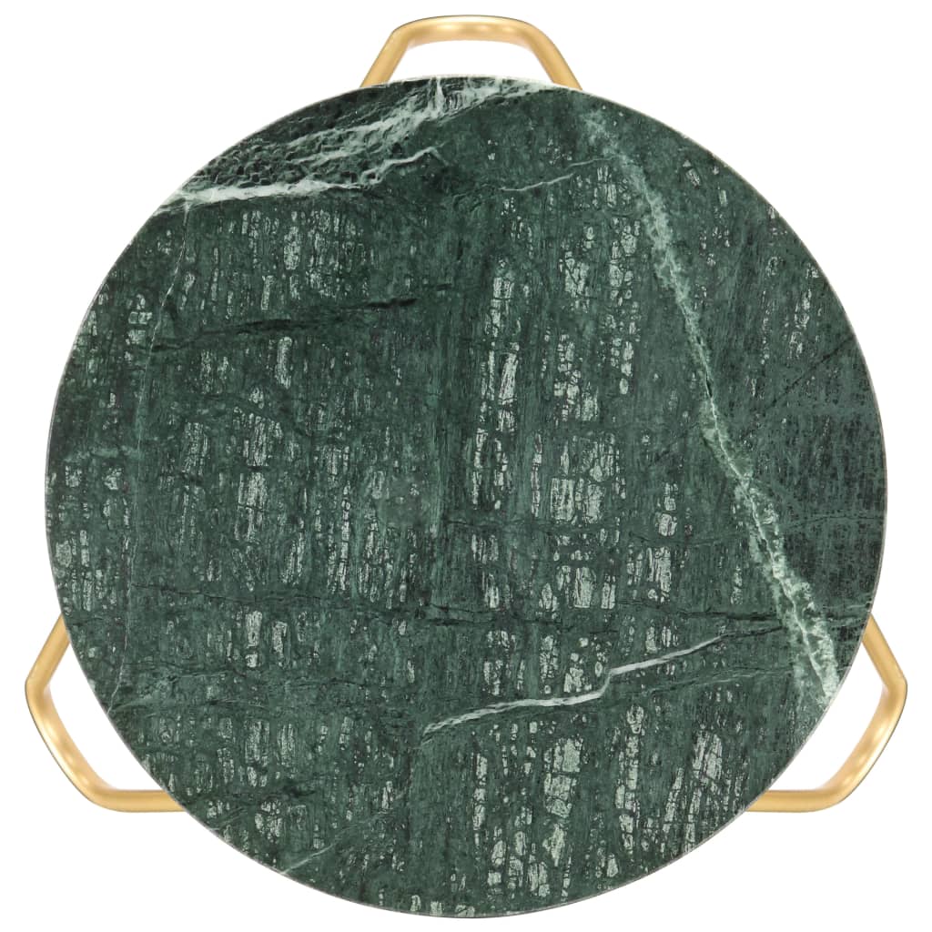 Tavolino da Salotto Verde 40x40x40 cm Pietra Vera Testura Marmo