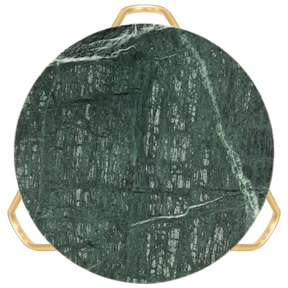 Tavolino da Salotto Verde 40x40x40 cm Pietra Vera Testura Marmo