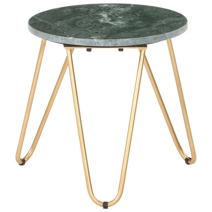 Tavolino da Salotto Verde 40x40x40 cm Pietra Vera Testura Marmo