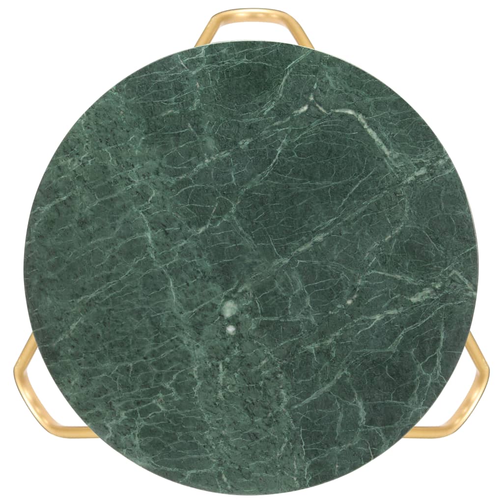 Tavolino da Salotto Verde 65x65x42 cm Pietra Vera Testura Marmo