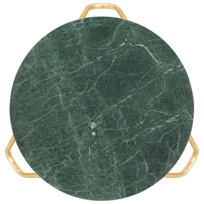 Tavolino da Salotto Verde 65x65x42 cm Pietra Vera Testura Marmo