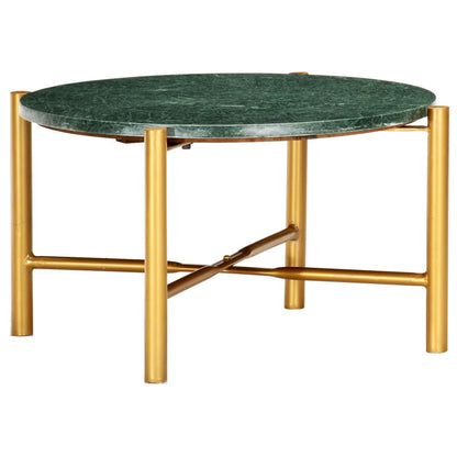 Tavolino da Salotto Verde 60x60x35 cm Pietra Vera Testura Marmo