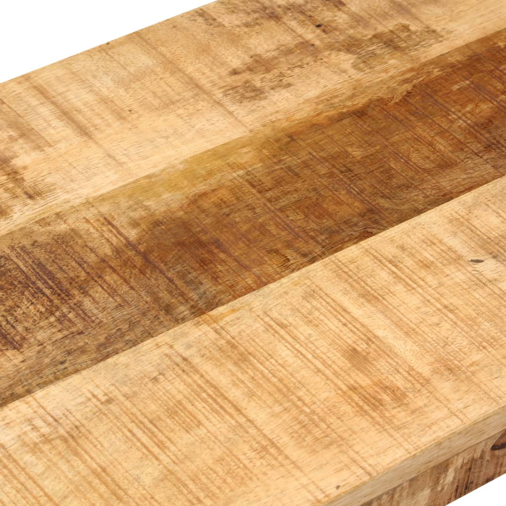 Panca 160 cm in Legno Massello di Mango e Acciaio