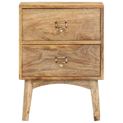 Comodino 40x35x55 cm in Legno Massello di Mango