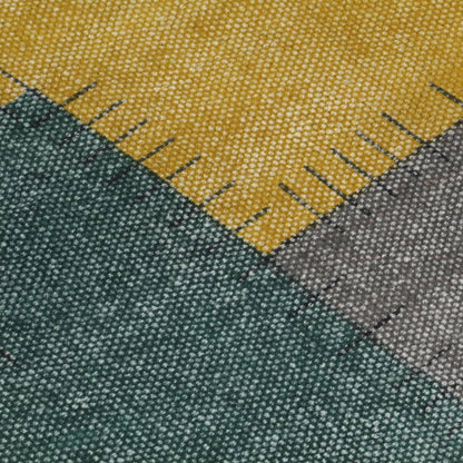 Tappeto Kilim Tessuto a Mano in Cotone 120x180 cm Multicolore
