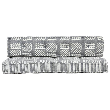 Cuscino per Divani a Pallet Grigio in Tessuto Patchwork