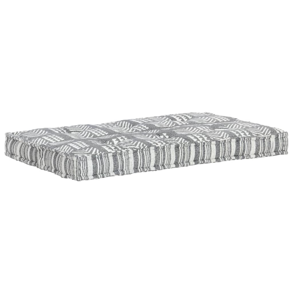 Cuscino per Divani a Pallet Grigio in Tessuto Patchwork