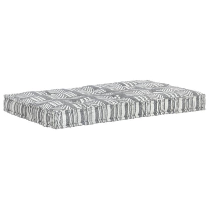 Cuscino per Divani a Pallet Grigio in Tessuto Patchwork
