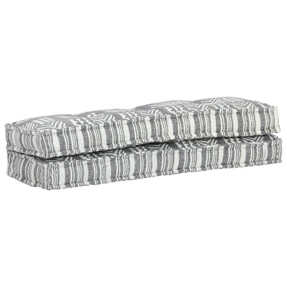 Cuscino per Divani a Pallet Grigio in Tessuto Patchwork