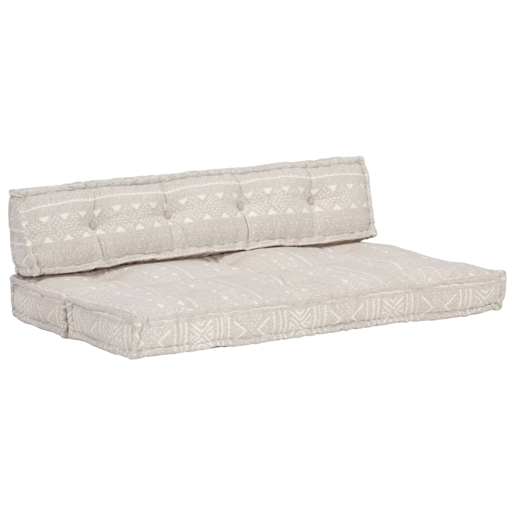 Cuscino per Divani Pallet Marrone Chiaro in Tessuto Patchwork