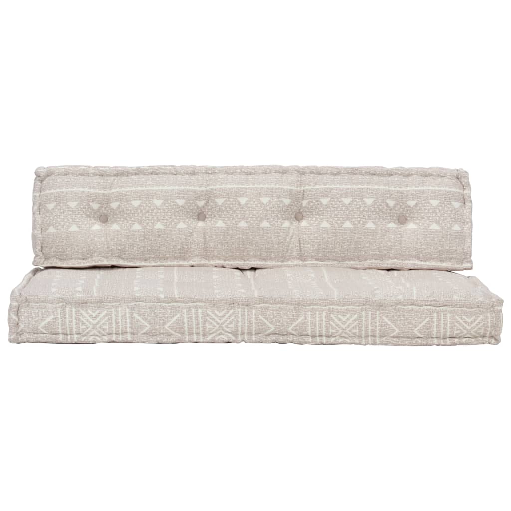 Cuscino per Divani Pallet Marrone Chiaro in Tessuto Patchwork