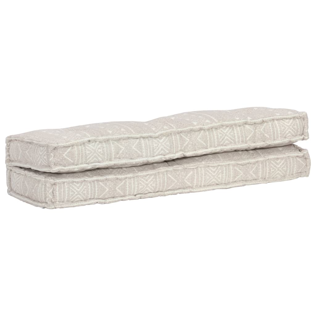 Cuscino per Divani Pallet Marrone Chiaro in Tessuto Patchwork