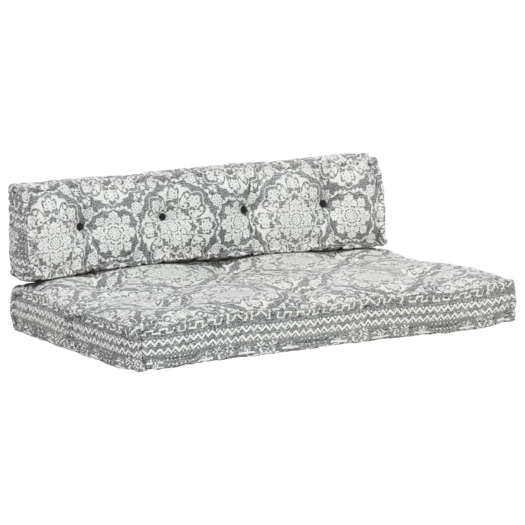 Cuscino per Divani Pallet Grigio Chiaro in Tessuto Patchwork