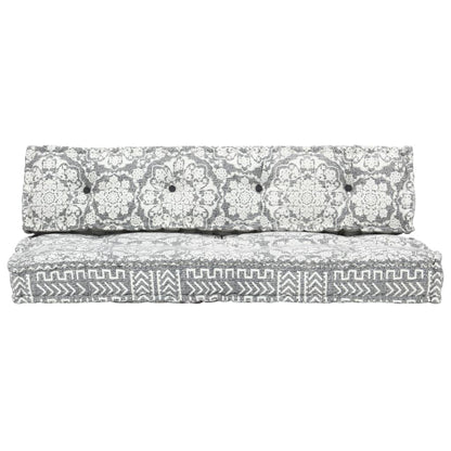 Cuscino per Divani Pallet Grigio Chiaro in Tessuto Patchwork