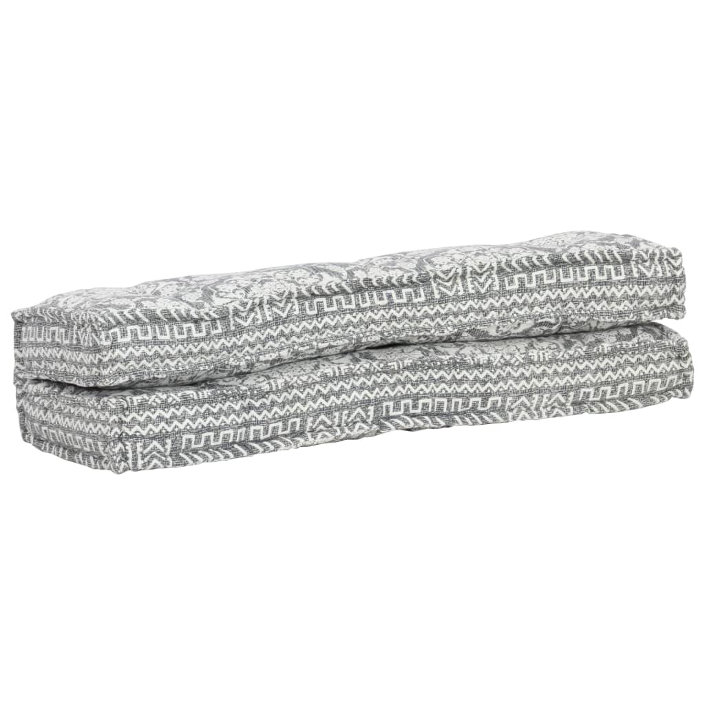 Cuscino per Divani Pallet Grigio Chiaro in Tessuto Patchwork