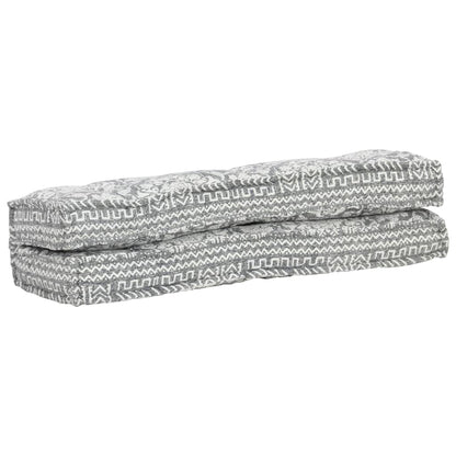 Cuscino per Divani Pallet Grigio Chiaro in Tessuto Patchwork